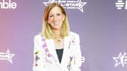 Jul 17, 2025; Indianapolis, IN, USA; WNBA Commissioner Cathy Engelbert arrives on the Orange Carpet to start the 2025 WNBA All-Star weekend at Indiana Convention Center. Mandatory Credit: Trevor Ruszkowski-Imagn Images