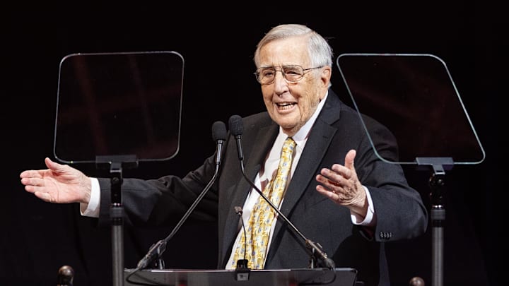 Brent Musburger was never shy about talking point spreads during his broadcast career. Brent Musburger was never shy about talking point spreads during his broadcast career.