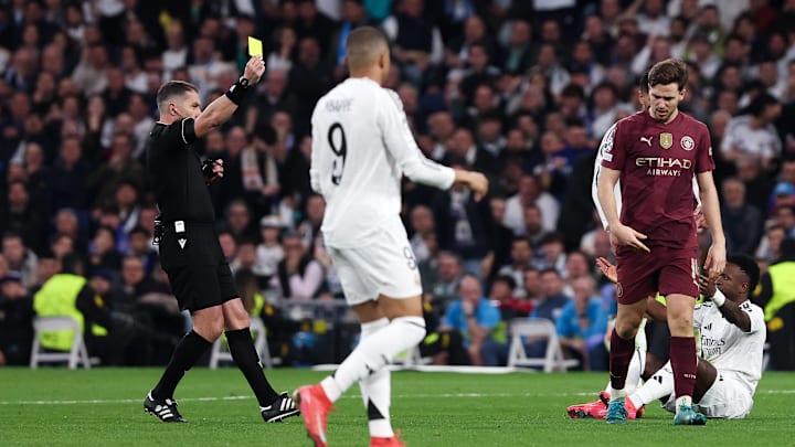 Yellow cards are not wiped away in the Champions League until the later stages of the competition. Yellow cards are not wiped away in the Champions League until the later stages of the competition.
