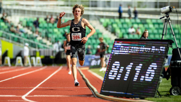 Crater senior Josiah Tostenson broke the state 1,500-meter record last month and now looks to become the state's first sub-4-minute miler outdoors at Friday's Jesuit Twilight Relays. Crater senior Josiah Tostenson broke the state 1,500-meter record last month and now looks to become the state's first sub-4-minute miler outdoors at Friday's Jesuit Twilight Relays.
