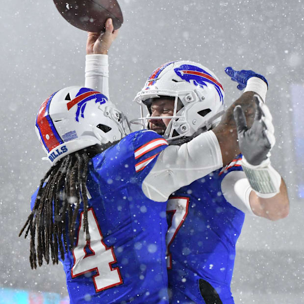 Josh Allen and James Cook