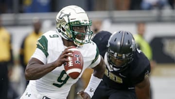 The War on I-4 series between USF and UCF had some classic games, including this 2017 encounter when Bulls quarterback Quinton Flowers put on a how but the Knights came away with a 49-42 win.