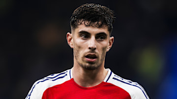 Kai Havertz of Arsenal FC looks on during the UEFA Champions...