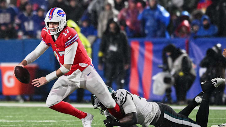 Josh Allen missed a wide-open receiver in the end zone to lose the game. Josh Allen missed a wide-open receiver in the end zone to lose the game.