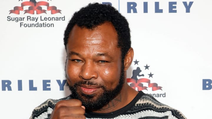 "Sugar" Shane Mosley during a May 24, 2023 charity event "Sugar" Shane Mosley during a May 24, 2023 charity event
