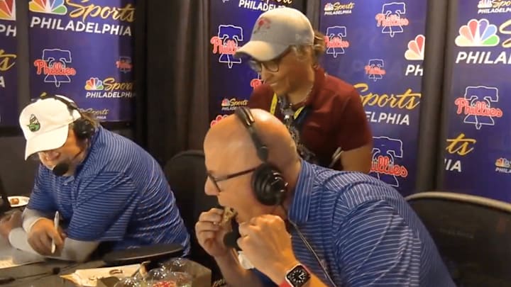 John Kruk had to briefly fill in for play-by-play Saturday night John Kruk had to briefly fill in for play-by-play Saturday night