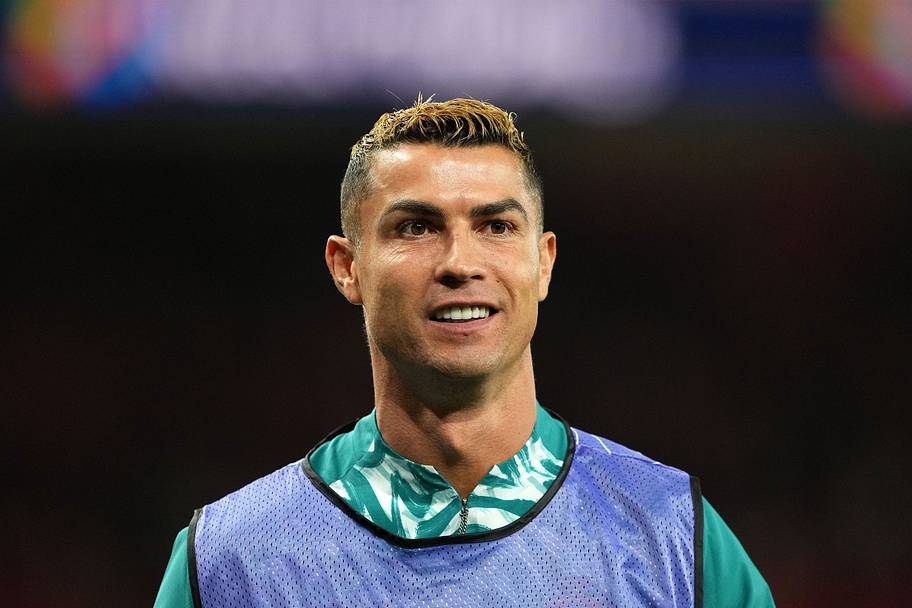 Cristiano Ronaldo smiling tentatively.