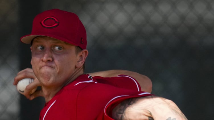 Cincinnati Reds relief pitcher Casey Legumina.