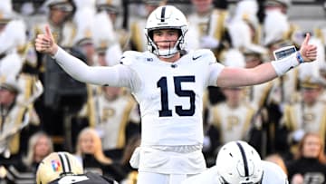 Penn State Nittany Lions quarterback Drew Allar (15)