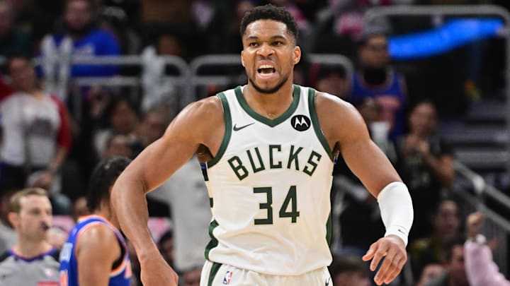 Milwaukee Bucks forward Giannis Antetokounmpo is a great prop target on Monday.