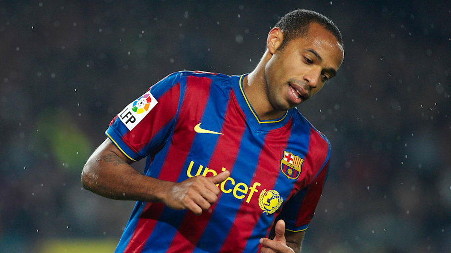 Thierry Henry in action for Barcelona.