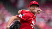 Cincinnati Reds starting pitcher Nick Lodolo (40) throws a pitch in the fourth inning of the MLB National League game between the Cincinnati Reds and the Pittsburgh Pirates at Great American Ball Park in downtown Cincinnati on Thursday, Sept. 25, 2025.