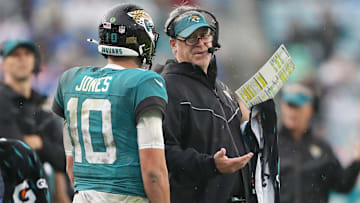 Jacksonville Jaguars QB Mac Jones, former HC Doug Pederson