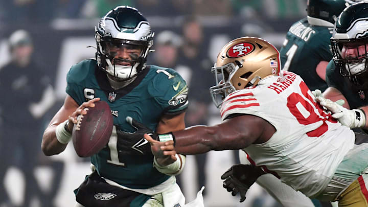 The Eagles are home favorites to the 49ers in the Wild-Card Round of the NFL Playoffs. The Eagles are home favorites to the 49ers in the Wild-Card Round of the NFL Playoffs.