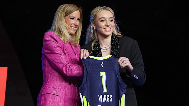 Bueckers was picked first in the 2025 WNBA draft on Monday night Bueckers was picked first in the 2025 WNBA draft on Monday night