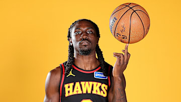 Keaton Wallace at Atlanta Hawks Media Day