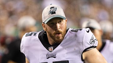 Aug 12, 2021; Philadelphia, Pennsylvania, USA; Philadelphia Eagles long snapper Rick Lovato (45) in a game against the Pittsburgh Steelers at Lincoln Financial Field. Mandatory Credit: Bill Streicher-Imagn Images