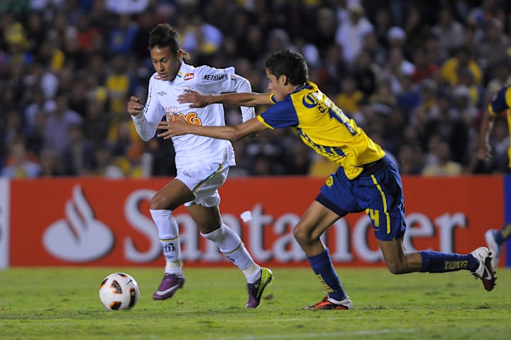 America (MEX) v Santos (BRA) - Neymar encantou o Brasil entre 2009 e 2013Libertadores Cup 2011