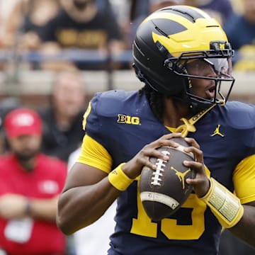 Michigan Wolverines quarterback Bryce Underwood (19) has met the lofty expectations placed on him as the nation's top recruit.