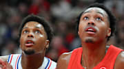 Toronto Raptors forward Scottie Barnes and Philadelphia 76ers guard Kyle Lowry.