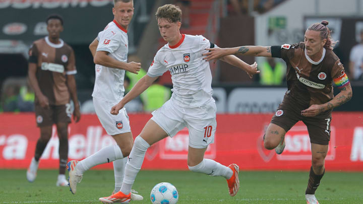 Paul Wanner im Einsatz für den 1. FC Heidenheim