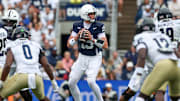 Penn State quarterback Drew Allar and the Nittany Lions host unbeaten Oregon in a clash of Big Ten titans on Saturday.