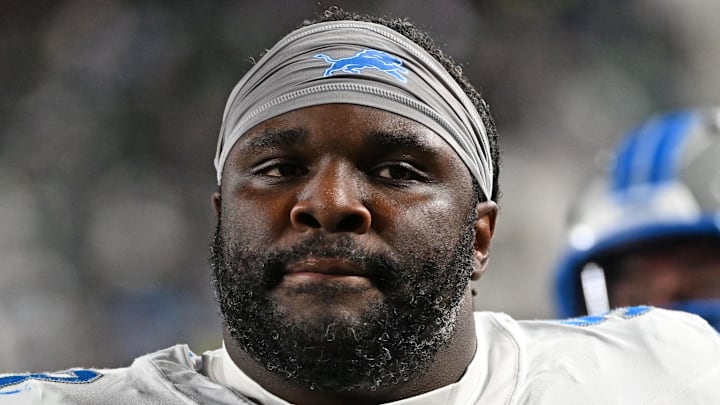 Nov 16, 2025; Philadelphia, Pennsylvania, USA; Detroit Lions defensive tackle DJ Reader (98) against the Philadelphia Eagles at Lincoln Financial Field. Mandatory Credit: Eric Hartline-Imagn Images
