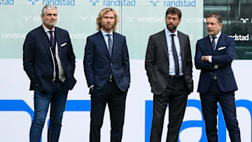 Maurizio Arrivabene, Pavel Nedved, Andrea Agnelli, Federico Cherubini