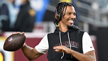 Washington Commanders quarterback Jayden Daniels