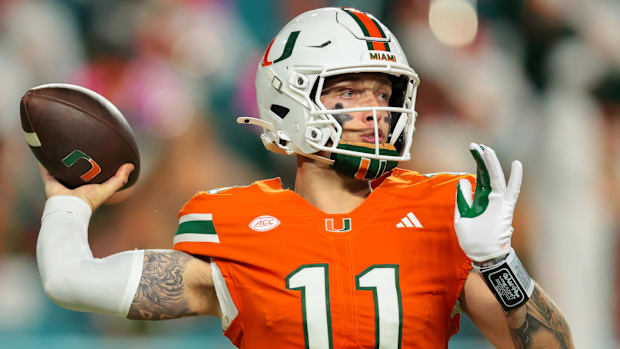 Miami Hurricanes quarterback Carson Beck