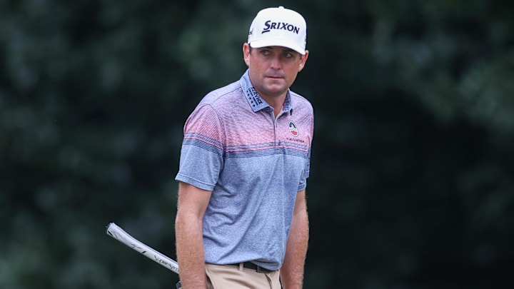 Keegan Bradley shot a 64 on Friday at the Tour Championship. Keegan Bradley shot a 64 on Friday at the Tour Championship.