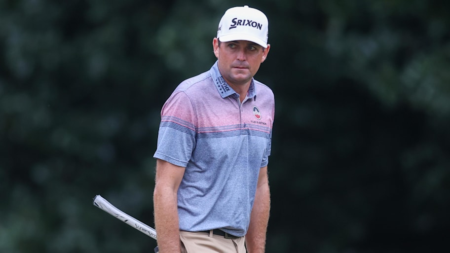 Keegan Bradley shot a 64 on Friday at the Tour Championship. | Brett Davis-Imagn Images
