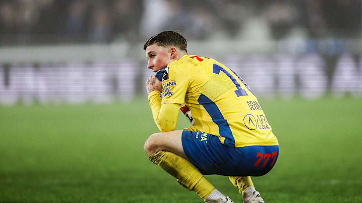 Alfie Devine in action for Westerlo last month