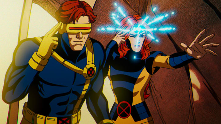 Cyclops (voiced by Ray Chase) and Jean Grey (voiced by Jennifer Hale) in Marvel Animation's X-MEN '97