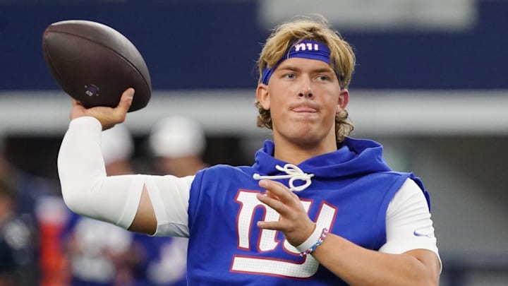 The Giants will start Jaxson Dart for the remainder of the 2025 season.