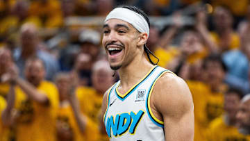 Indiana Pacers guard Andrew Nembhard (2).