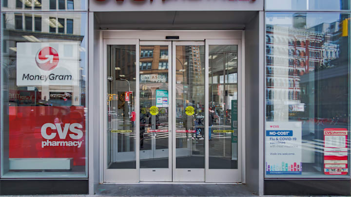 Entrance to a CVS Pharmacy in Manhattan...