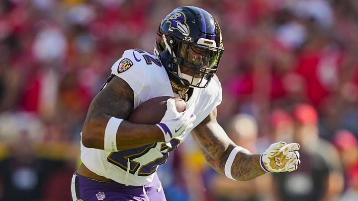 Baltimore Ravens running back Derrick Henry
