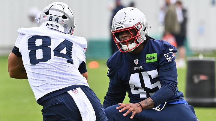 New England Patriots linebacker Quintayvious Hutchins