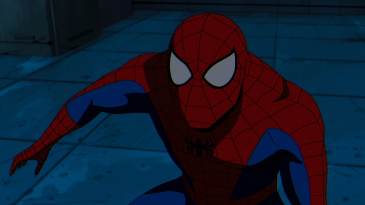 Spider-Man in Marvel Animation's X-MEN '97. Photo courtesy of Marvel Animation. © 2024 MARVEL.