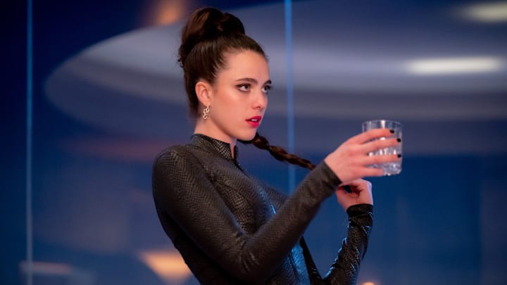 Margaret Qualley as Sue in The Substance