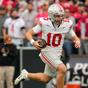 Julian Sayin and Ohio State are favored against UCLA on Saturday.