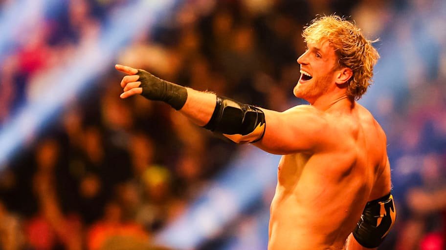 Logan Paul is teaming up with Drew McIntyre to face Randy Orton and musician Jelly Roll during SummerSlam. | Grace Smith/IndyStar / USA TODAY NETWORK via Imagn Images