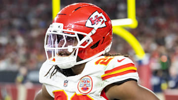 Aug 9, 2025; Glendale, Arizona, USA; Kansas City Chiefs cornerback Nohl Williams (20) against the Arizona Cardinals during a preseason NFL game at State Farm Stadium. Mandatory Credit: Mark J. Rebilas-Imagn Images