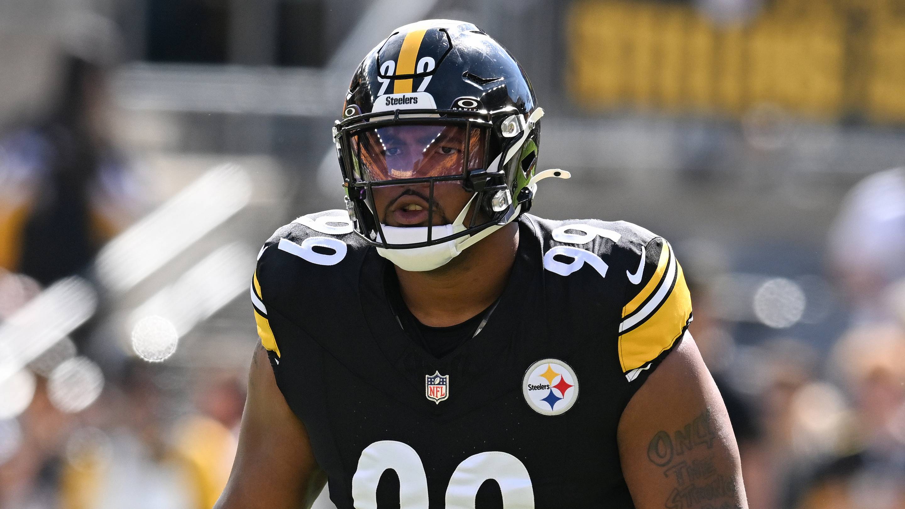 Steelers' Derrick Harmon Carted Off Field During Browns Game