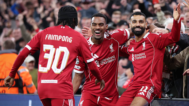 Gravenberch marcou e deu assistência Gravenberch marcou e deu assistência