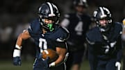 Grandview's Henry Ohlinger runs in a Division VI, Region 23 final Nov. 22, 2024, at Westerville Central. (photo by John Hulkenberg)