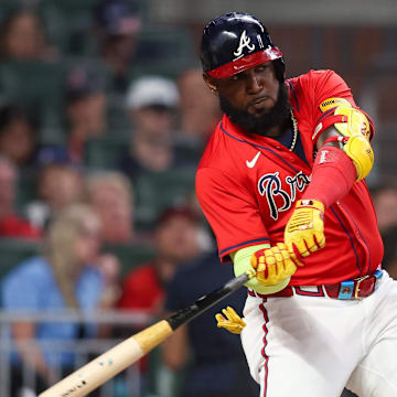 Atlanta Braves designated hitter Marcell Ozuna