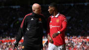 Marcus Rashford hobbled off against Everton last Saturday
