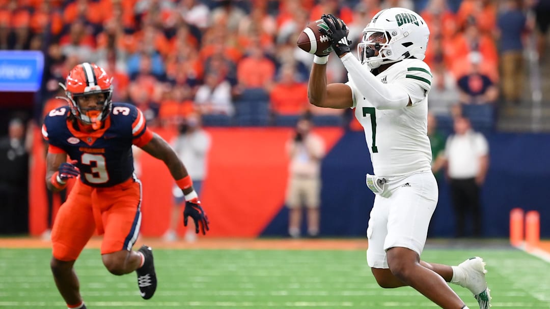 Wide receiver Chase Hendricks is headed to Cal after leading the Mid-American Conference in receiving this past season.